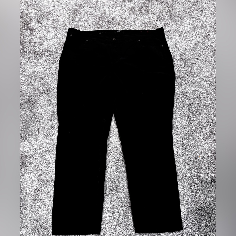 Talbots Flawless five pocket black corduroy plus size 22W Pants classic stylish